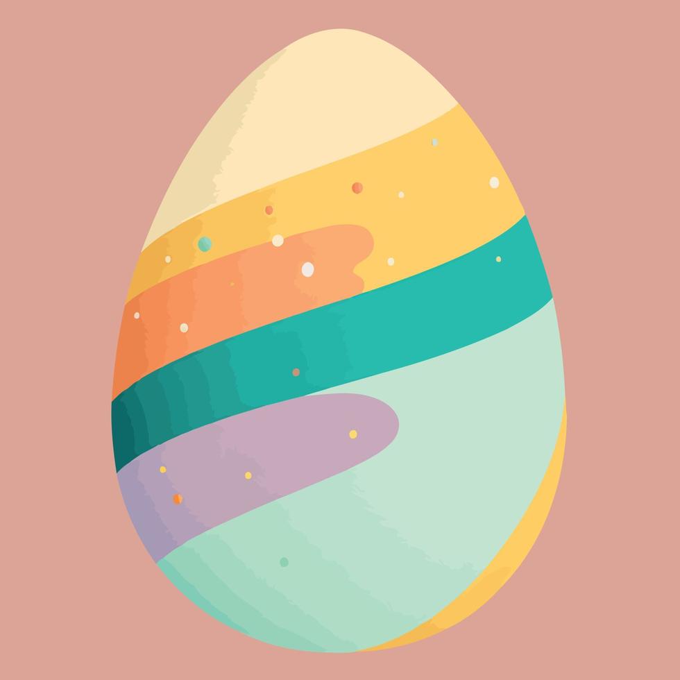 Colorful easter egg themed food vector