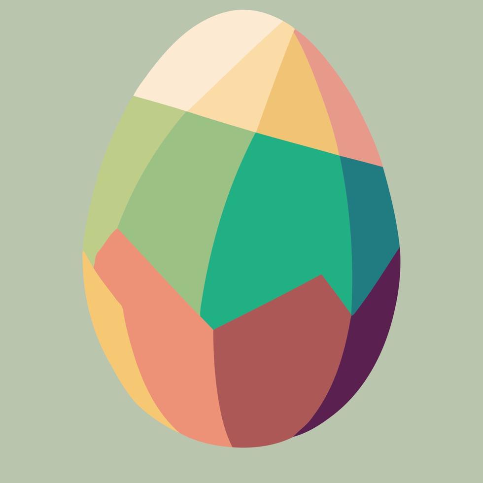 Colorful easter egg themed food vector