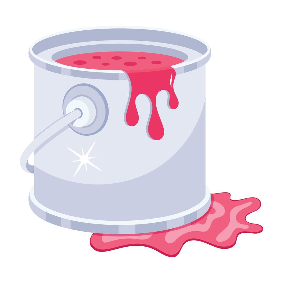 Trendy Paint Bucket vector