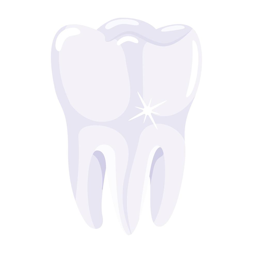 Trendy Clean Tooth vector