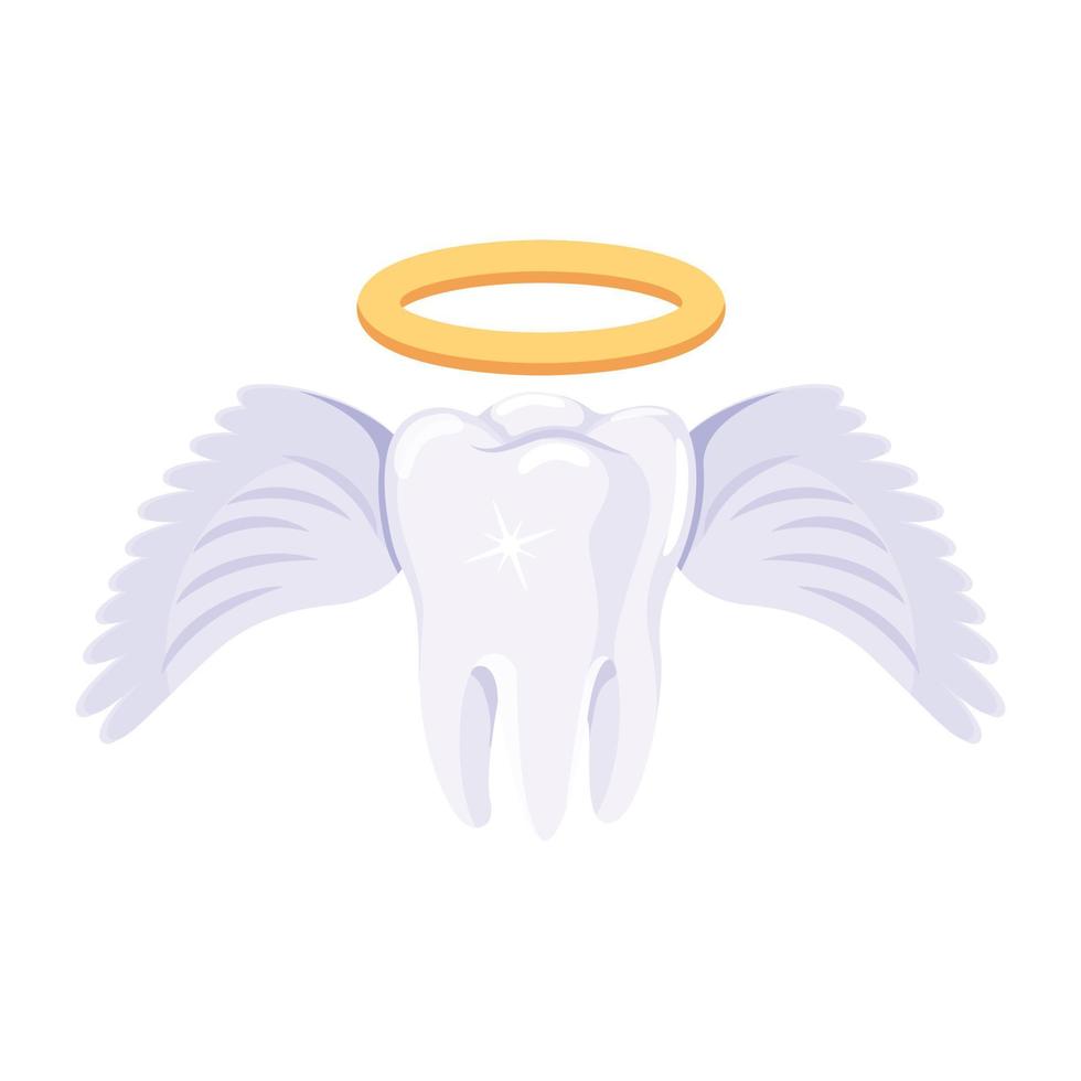 Trendy Angel Tooth vector