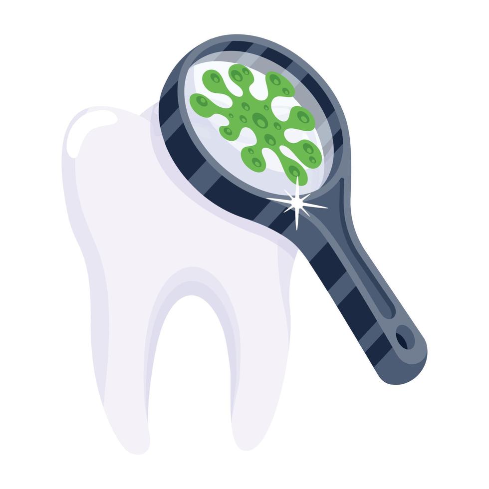 Trendy Dental Examination vector