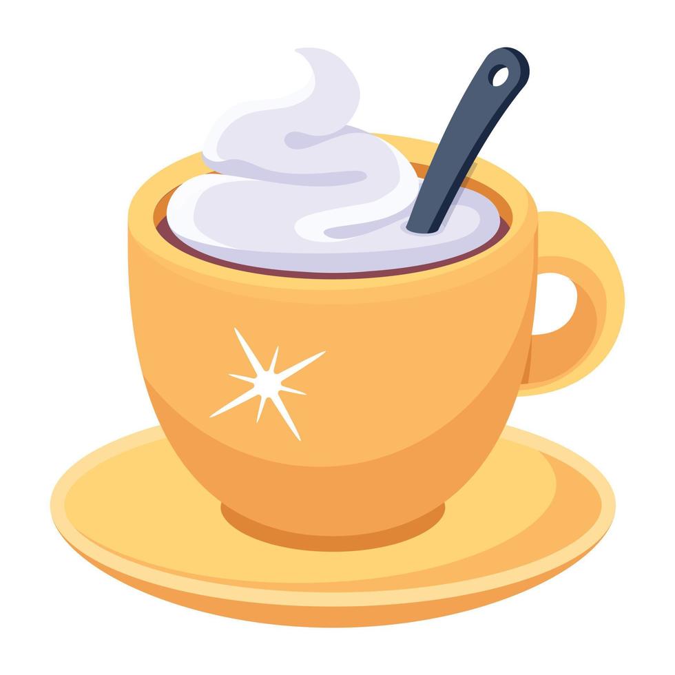 Trendy Cappuccino Concepts vector
