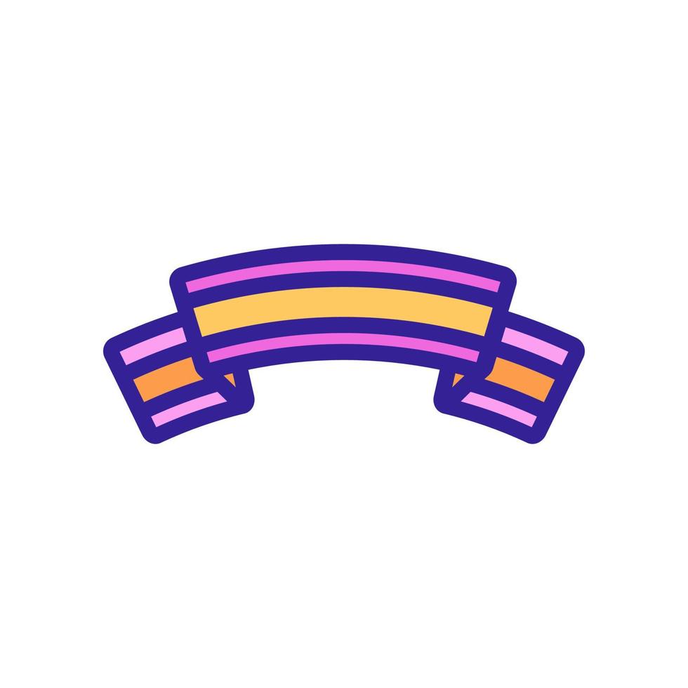 vector de icono de hincha de fútbol de bufanda. ilustración de símbolo de contorno aislado