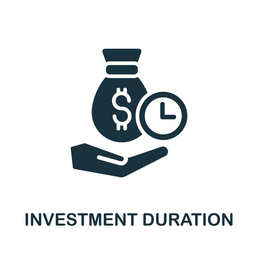 Investment Duration icon. Simple element from investment collection. Creative Investment Duration icon for web design, templates, infographics and more vector