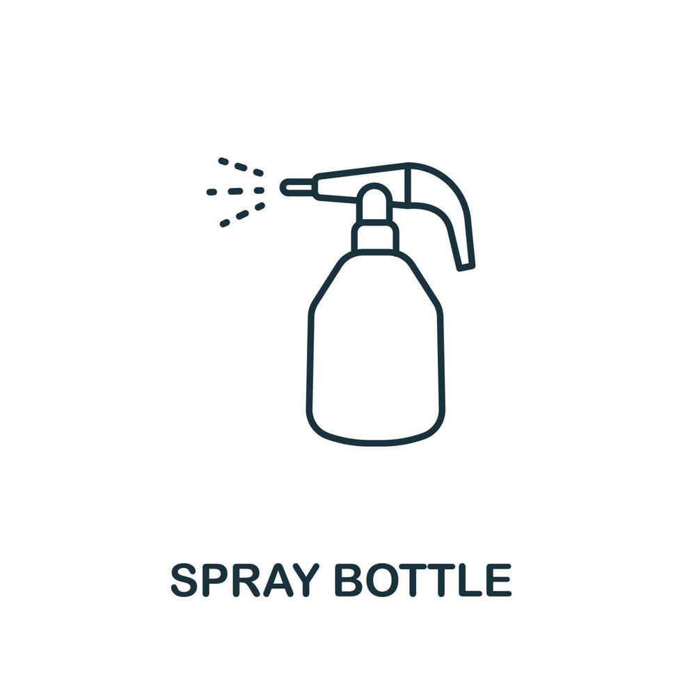 Spray Bottle icon from garden collection. Simple line Spray Bottle icon for templates, web design and infographics vector