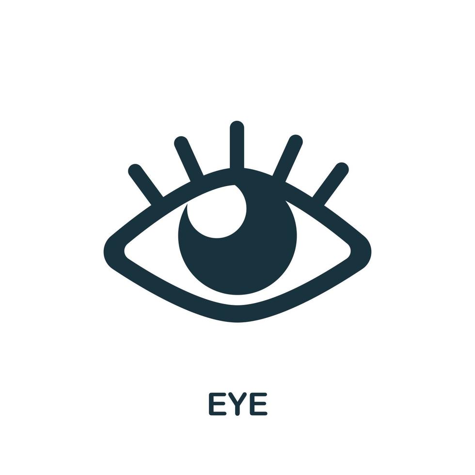 Eye icon. Simple element from internal organs collection. Creative Eye icon for web design, templates, infographics and more vector