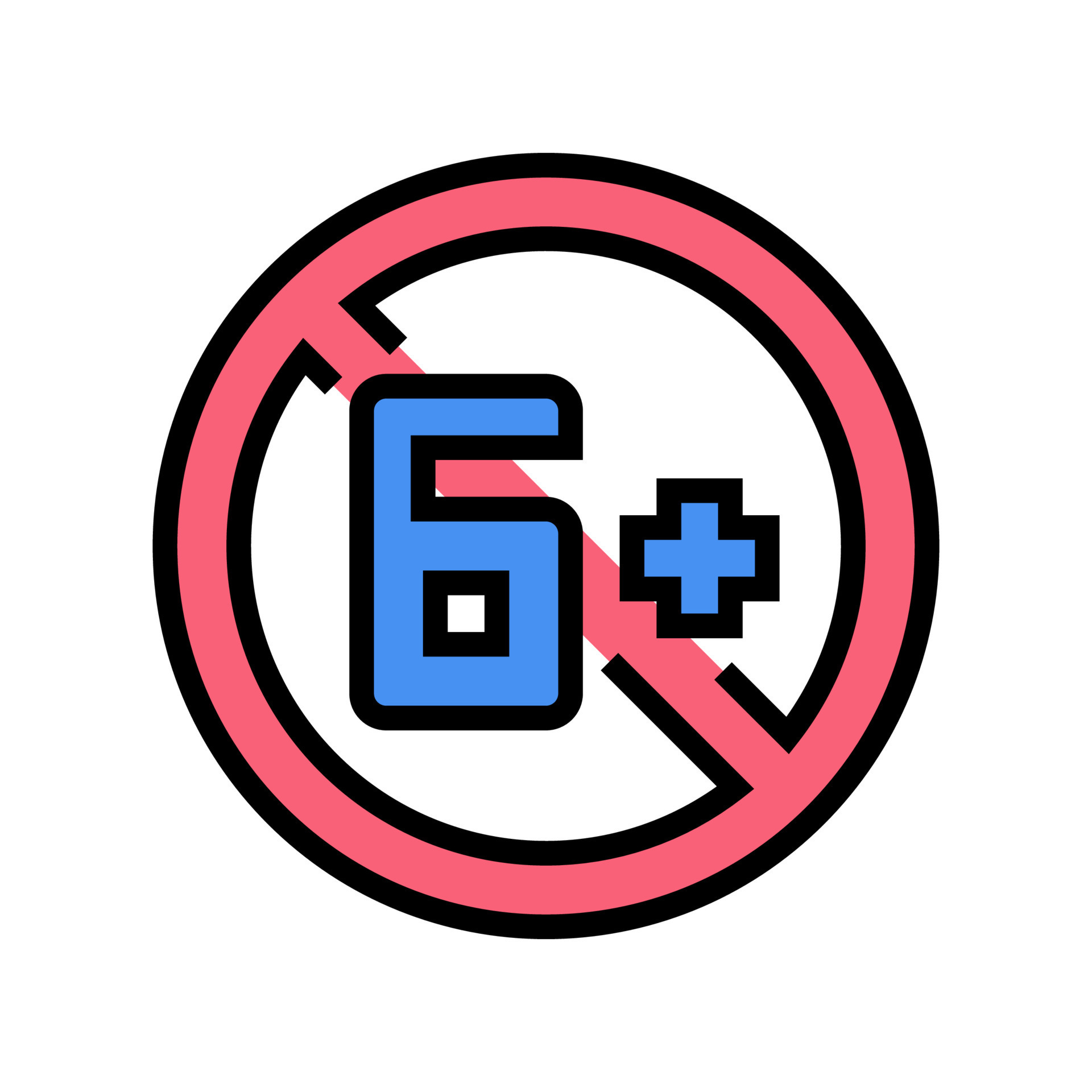 kid age limit color icon vector illustration 18783232 Vector Art at