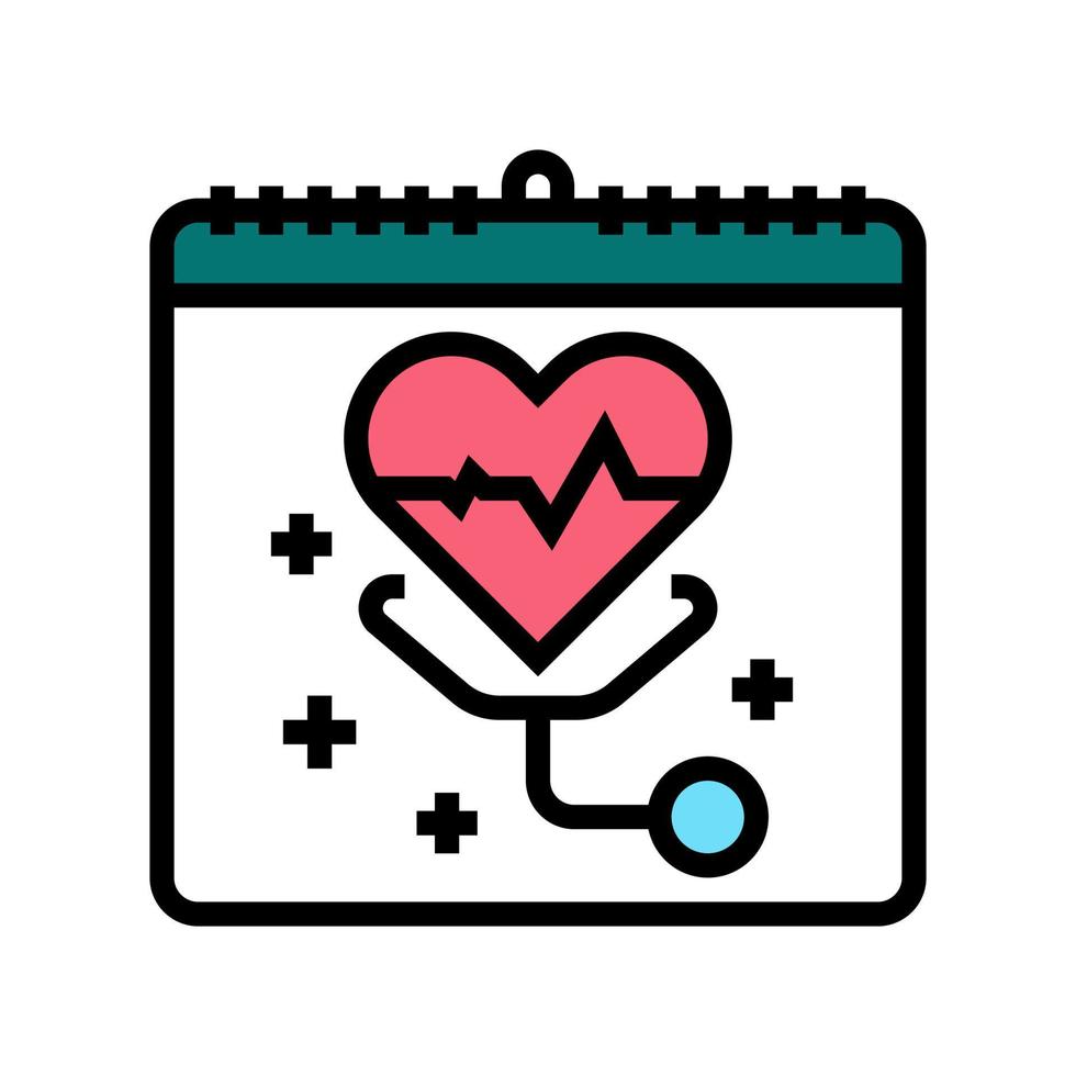 world health day color icon vector illustration