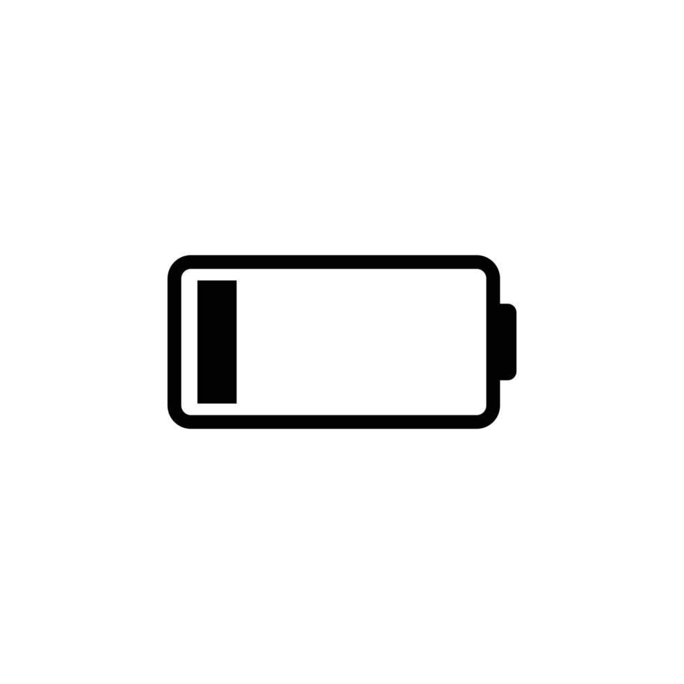 Phone battery simple flat icon vector illustration