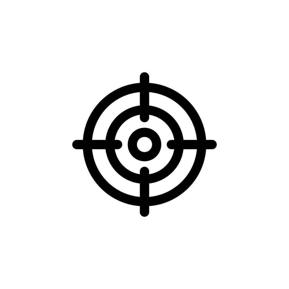 Target simple flat icon vector illustration