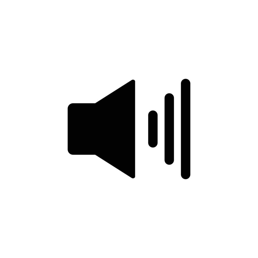 Speaker simple flat icon vector illustration
