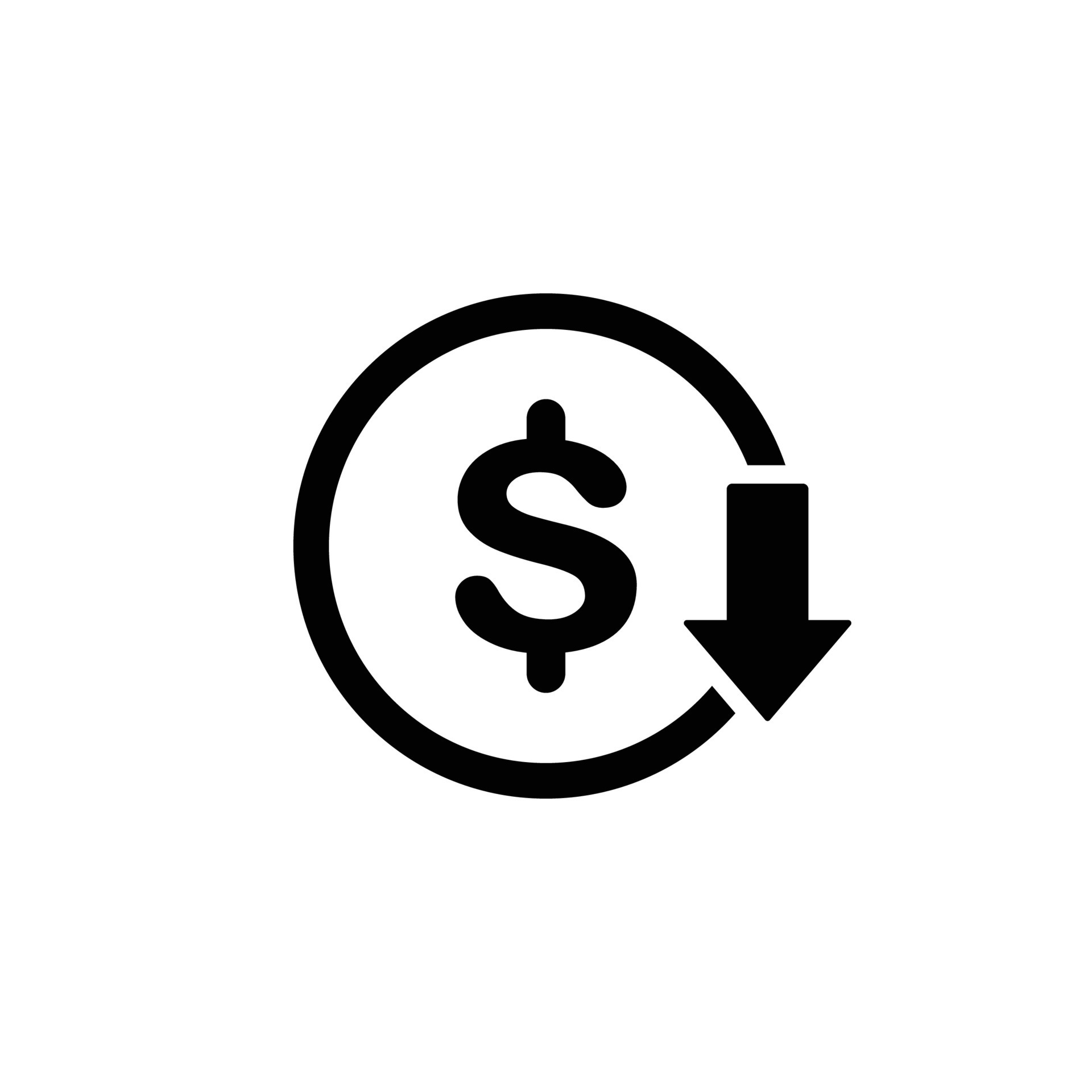 Ilustraci n De Vector De Icono Plano Simple De Reducci n De Precio ilustraci-n-de-vector-de-icono-plano-simple-de-reducci-n-de-precio