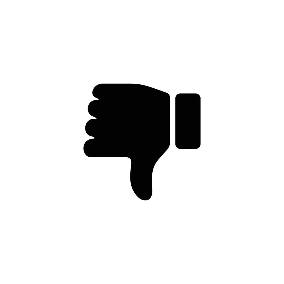 Thumb down icon. Dislike icon vector