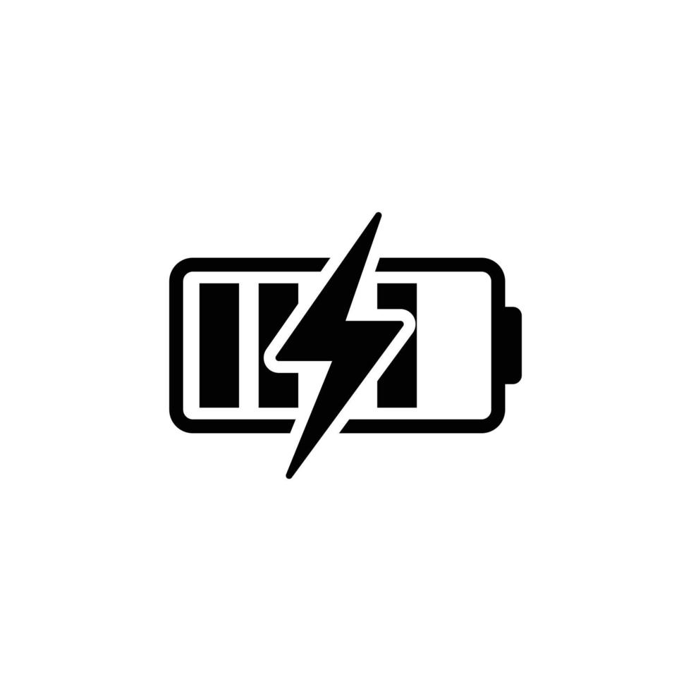 Phone battery simple flat icon vector illustration. Charging battery icon vector 18783709 Vector