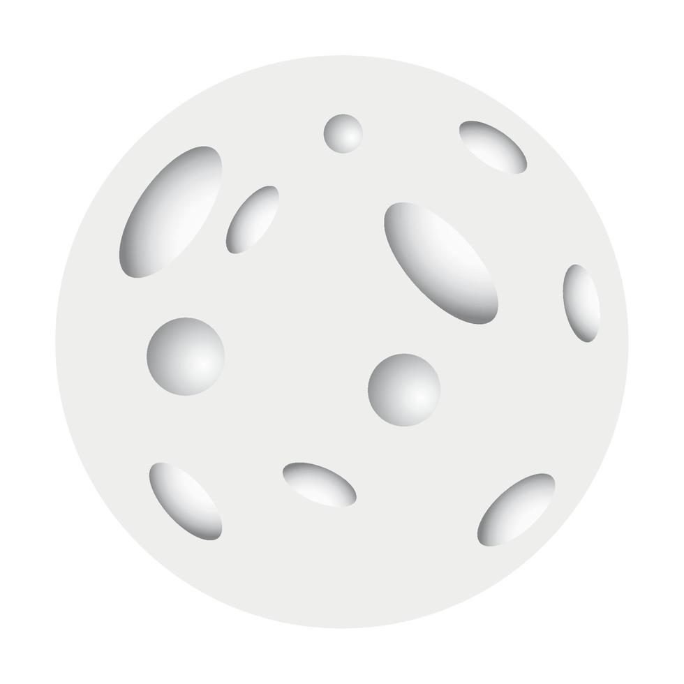 Isolated moon icon vector design