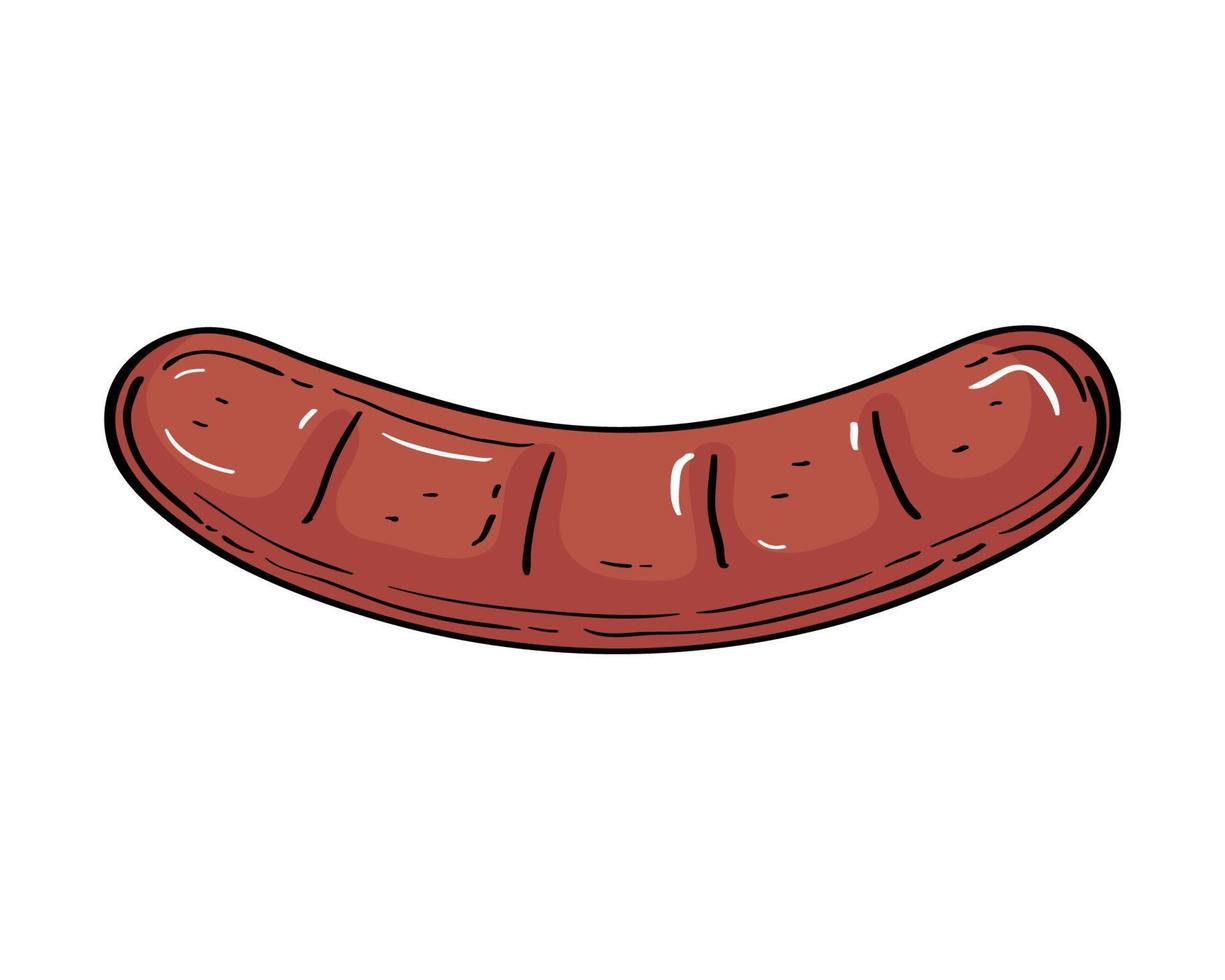 Isolated sausage vector design