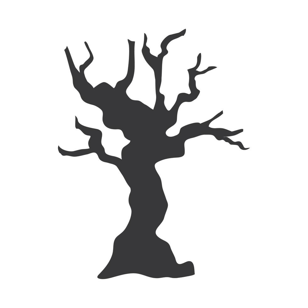 diseño de vector de árbol desnudo aislado