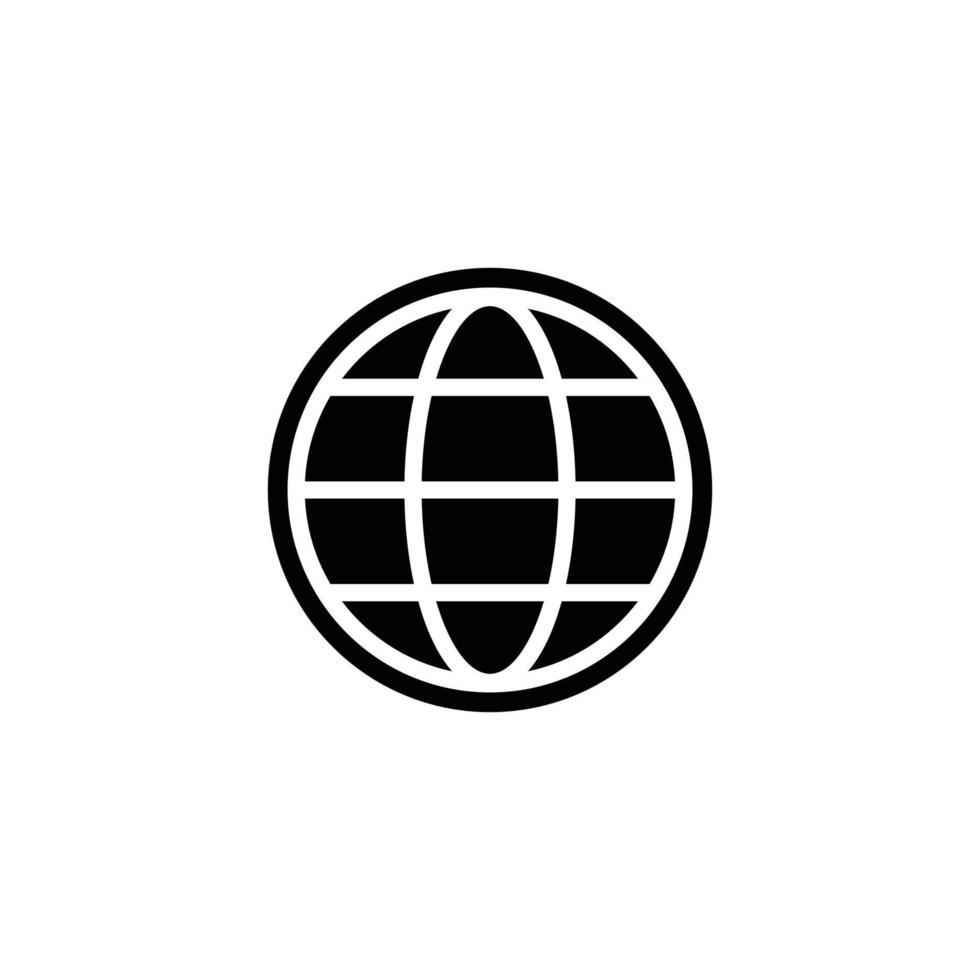 Internet simple flat icon vector illustration