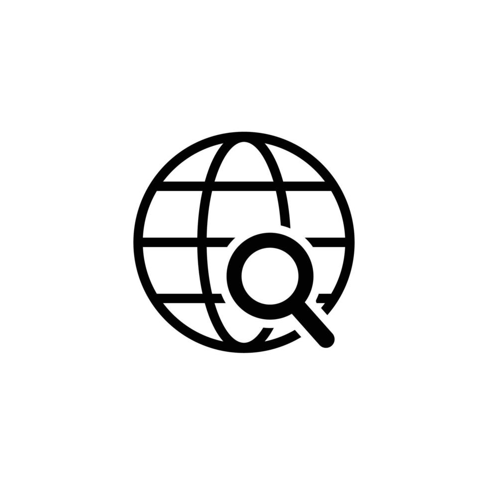 Internet simple flat icon vector illustration