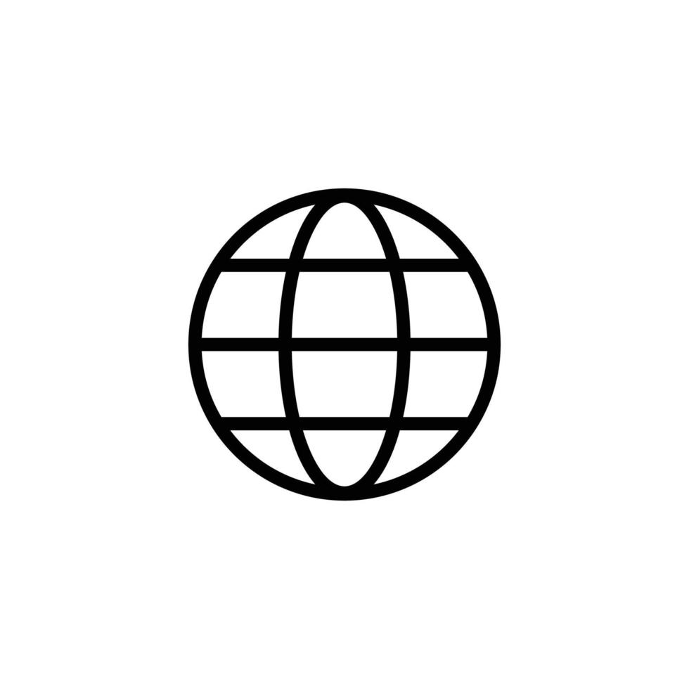 Internet simple flat icon vector illustration