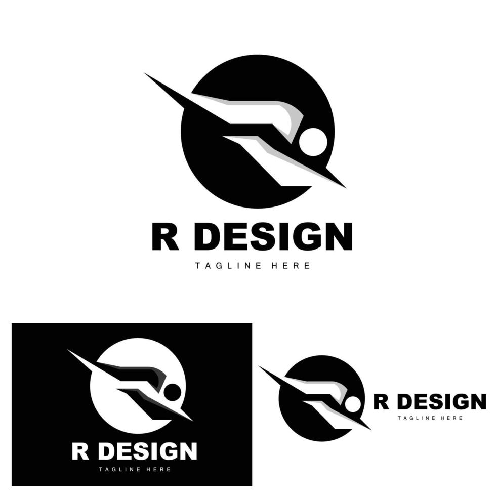 logotipo de letra r, vector alfabético, diseño inicial de logotipo de marca de producto r