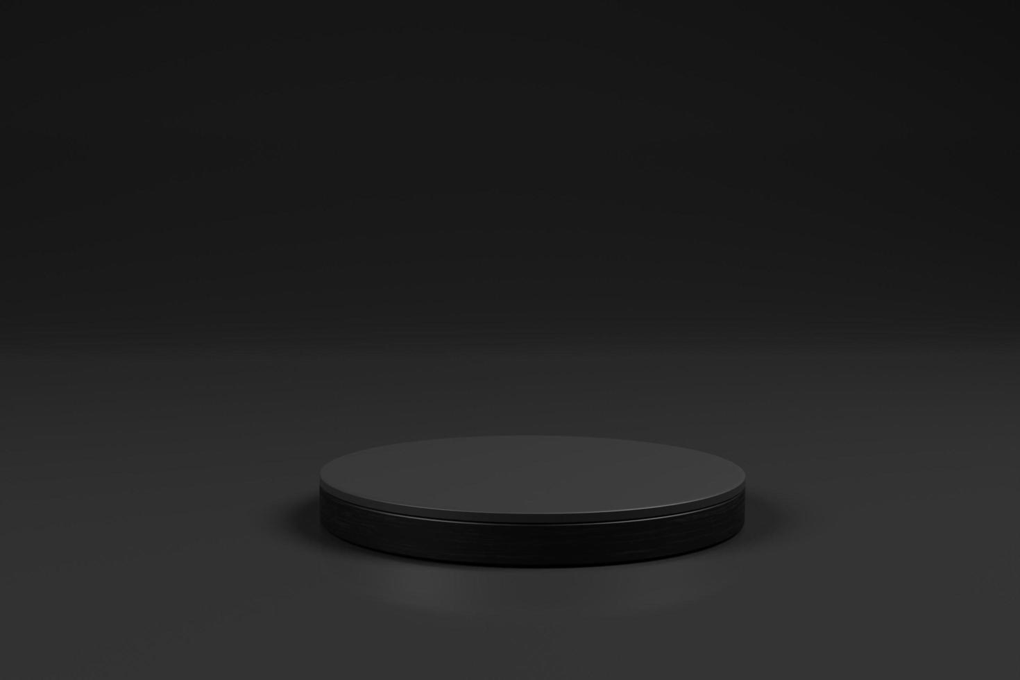 simple product showcase with podium on 3d rendering photo