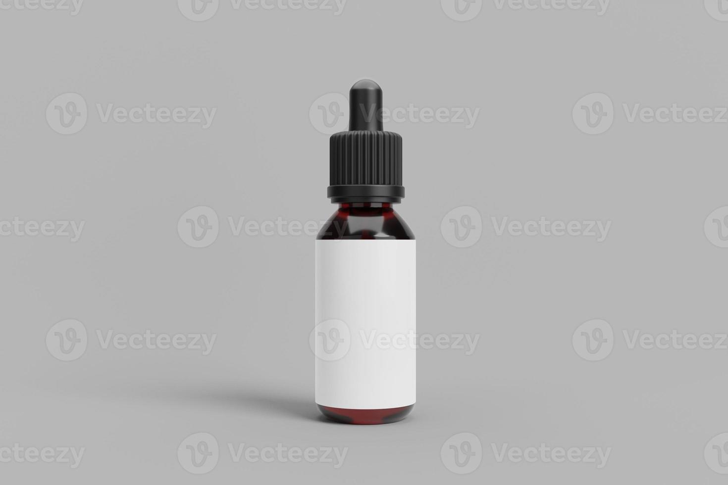 Blank Drop Bottle Mockup photo