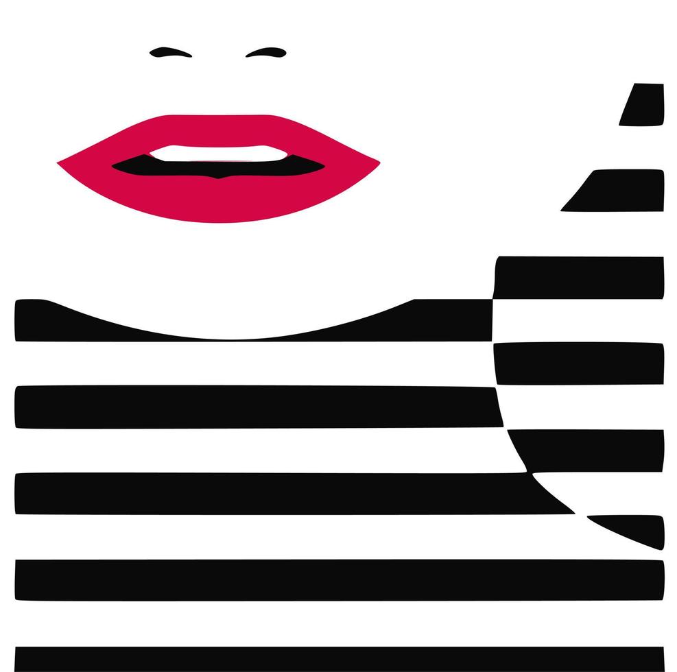 Black and white vector abstract art 18785280 Vector Art at Vecteezy