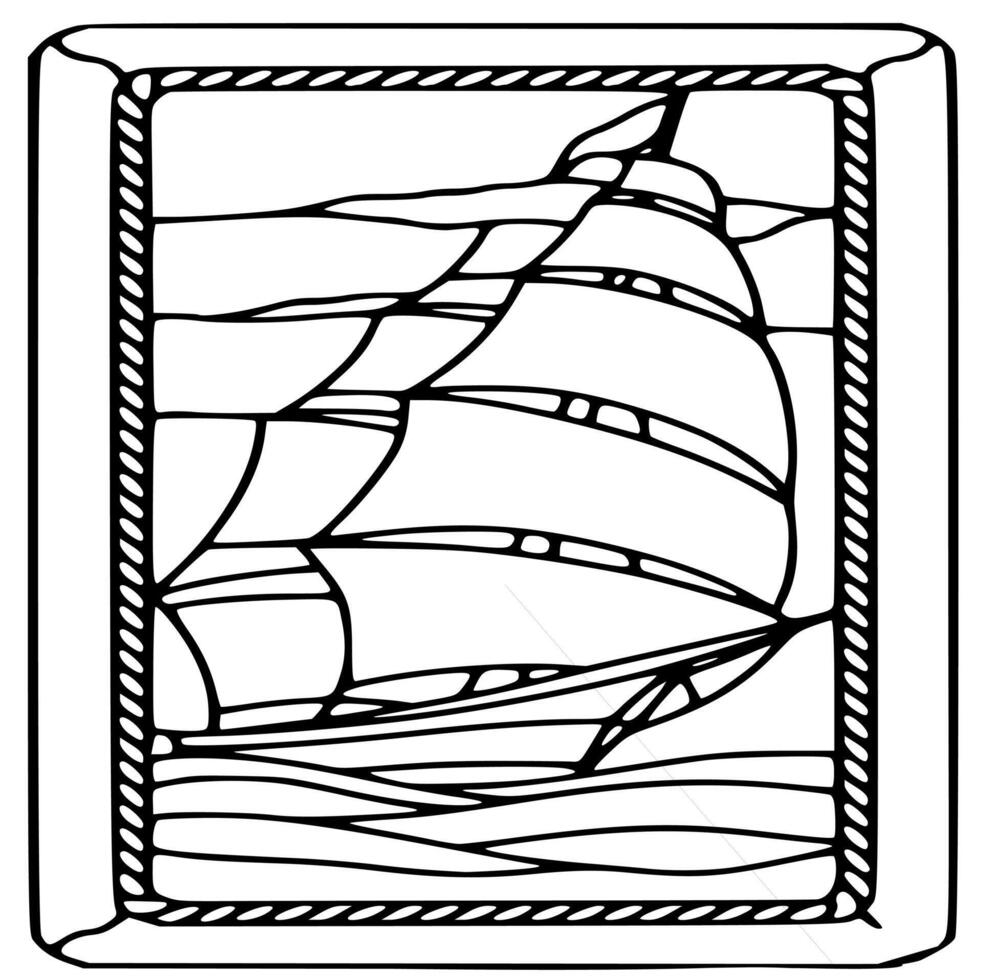 Black and white stained glass template and patterns 18785286 Vector Art at Vecteezy