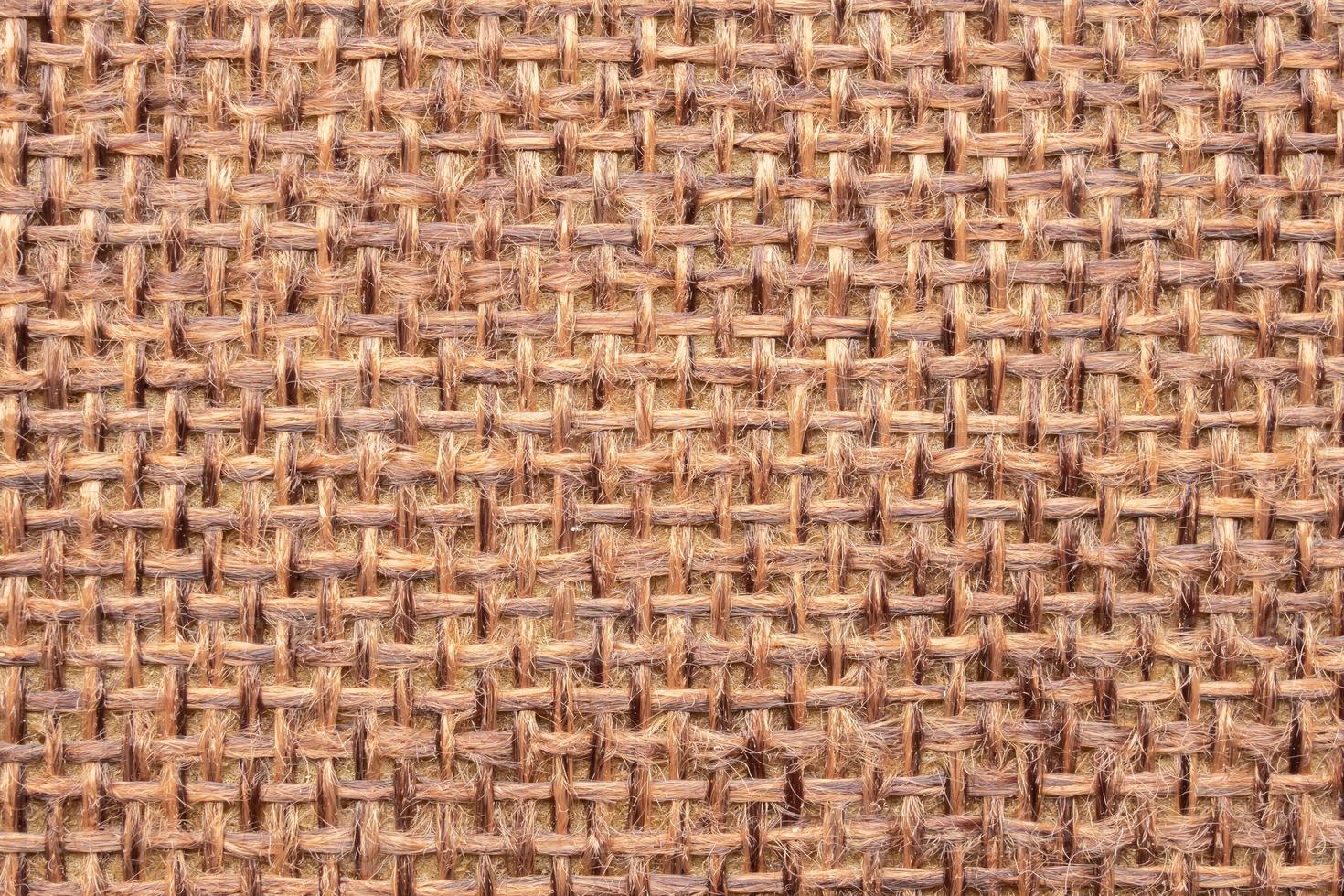 Brown linen canvas fabric texture background photo