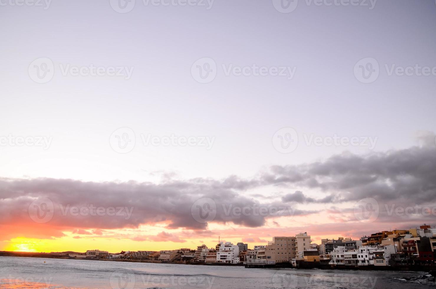 Sky over the sunset photo