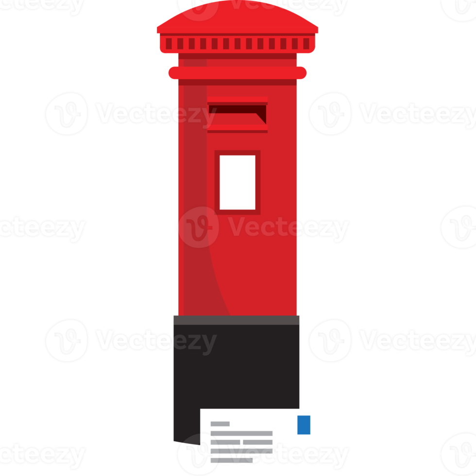 England national Vintage Post box png