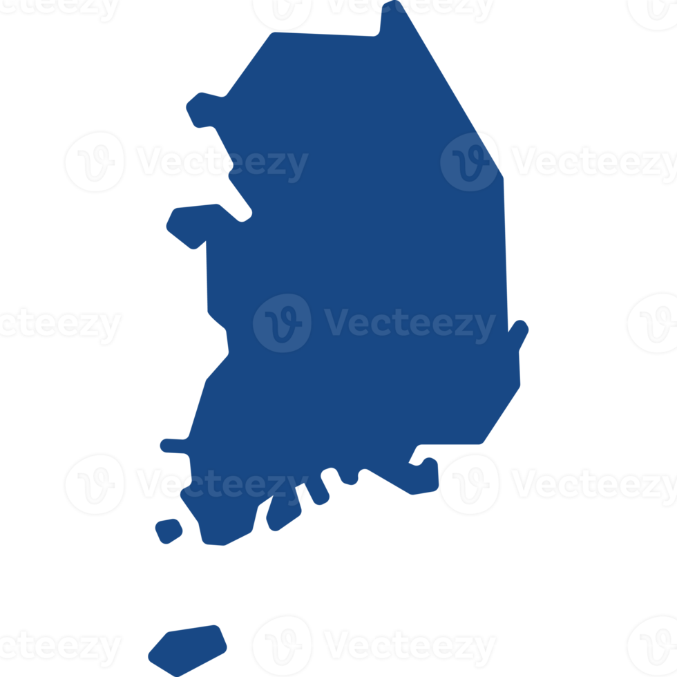 Map of South Korea png