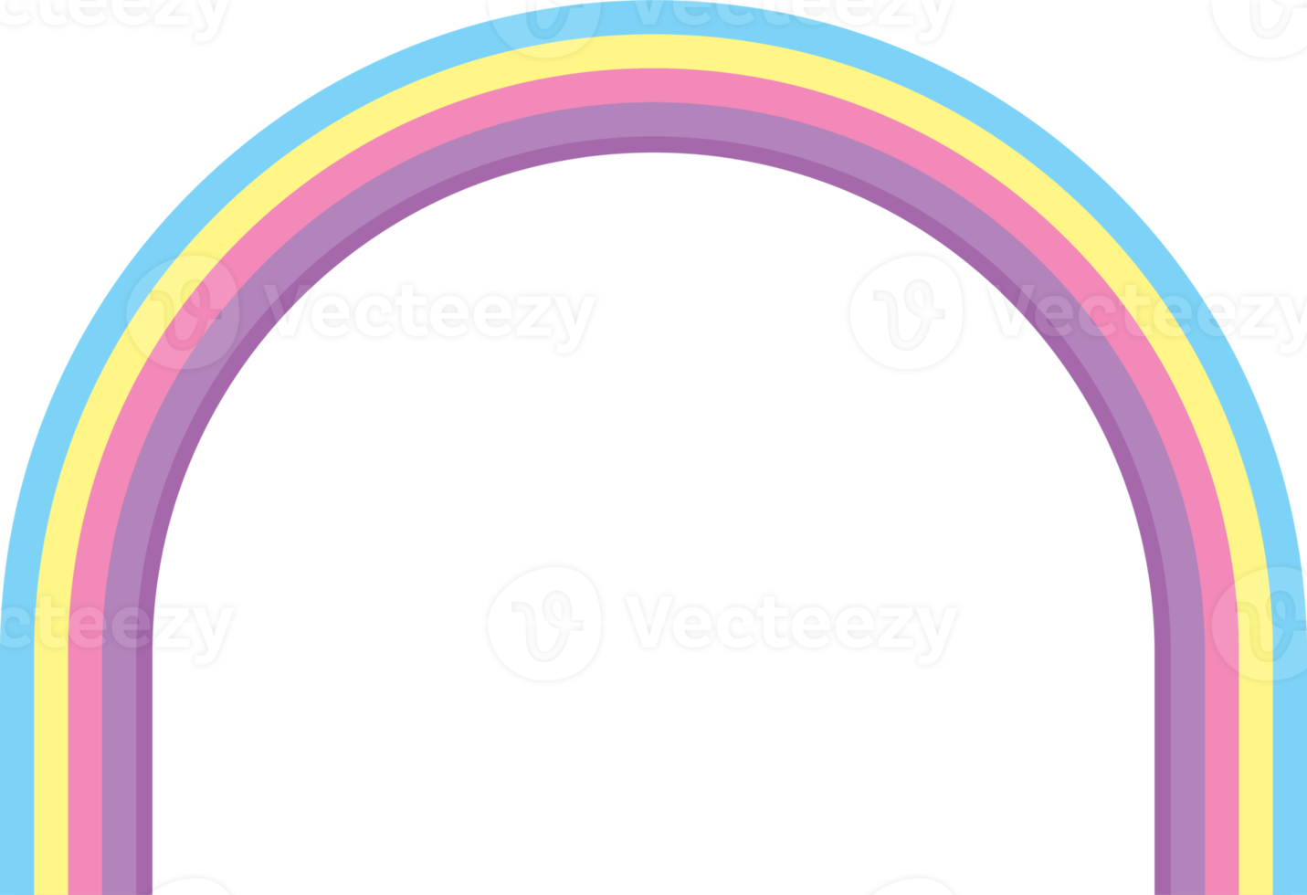 arche arc-en-ciel pastel png