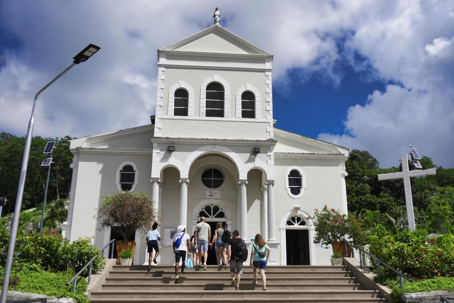 Mahe Seychelles, immaculate conception cathedral, build by the British in 1961 photo