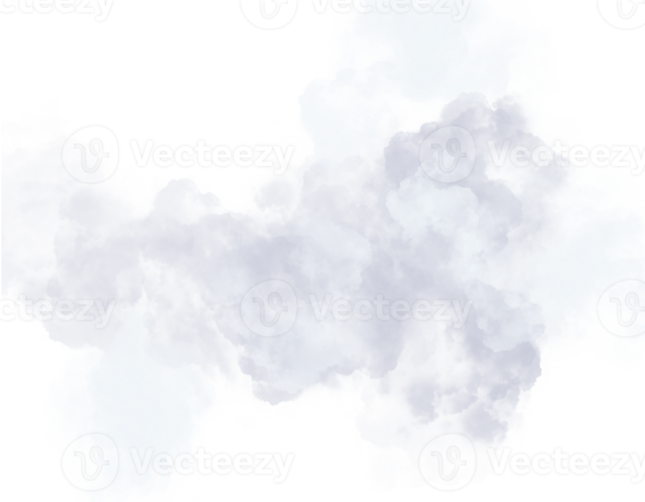 ensemble d'explosion de nuages et de fumée sur fond de transparence png