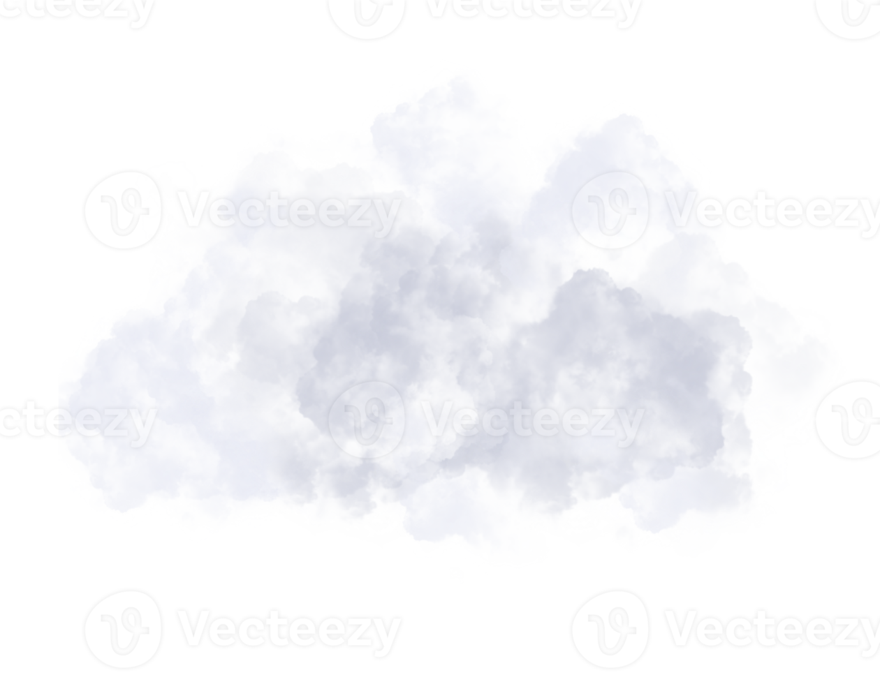 ensemble d'explosion de nuages et de fumée sur fond de transparence png