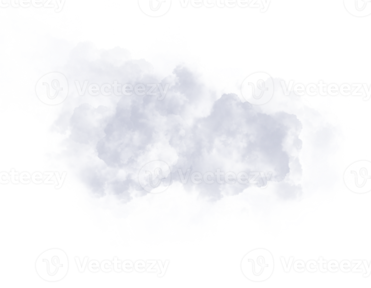 ensemble d'explosion de nuages et de fumée sur fond de transparence png