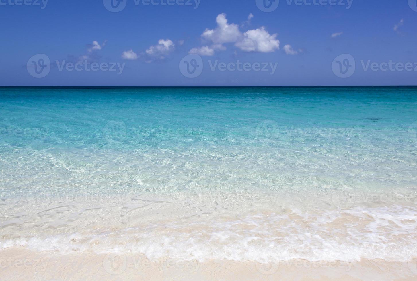 Paradise Island Transparent Turquoise Color Waves photo