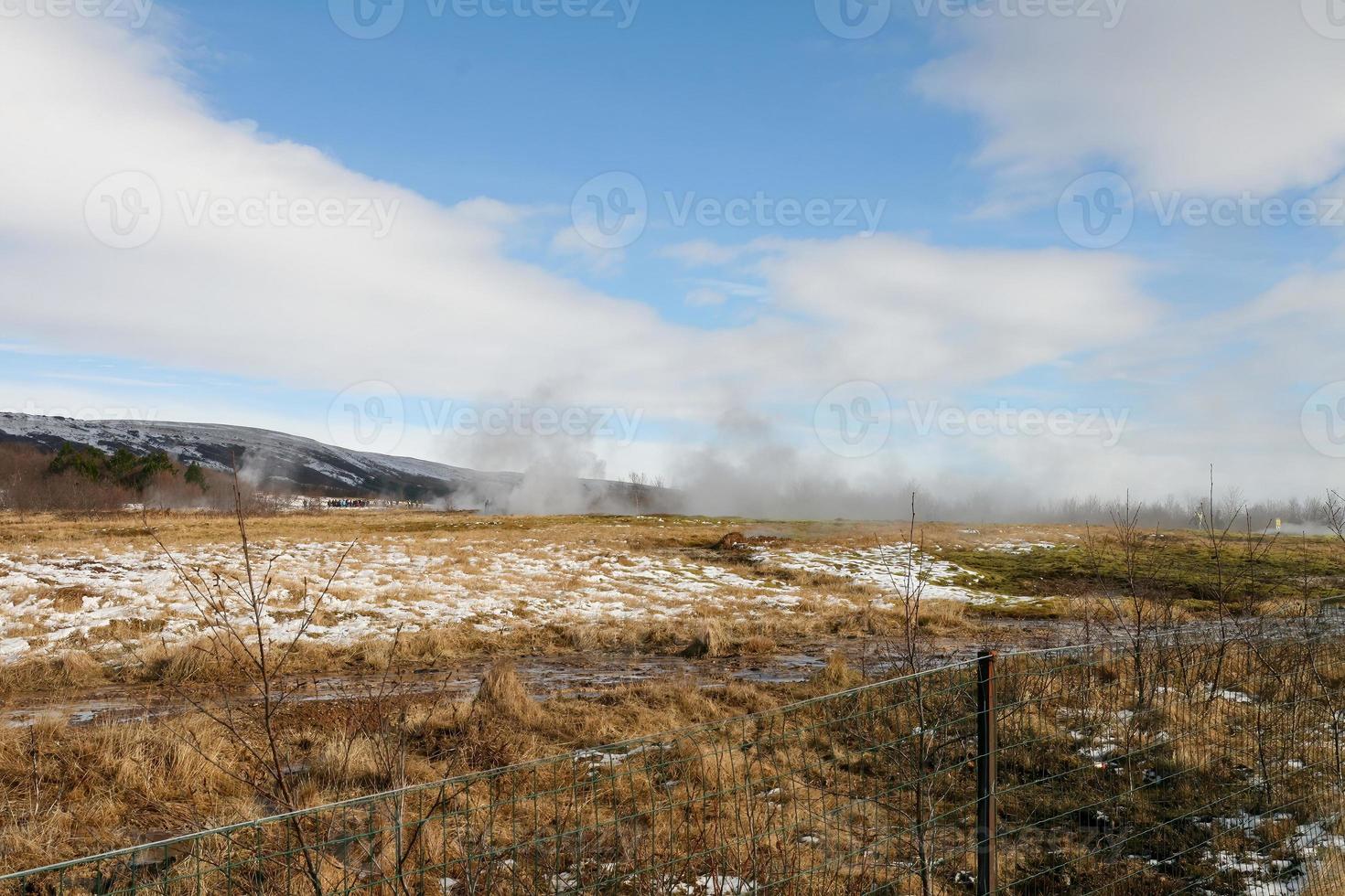 Geothermal Geysir Golden Cirlce Scenery photo