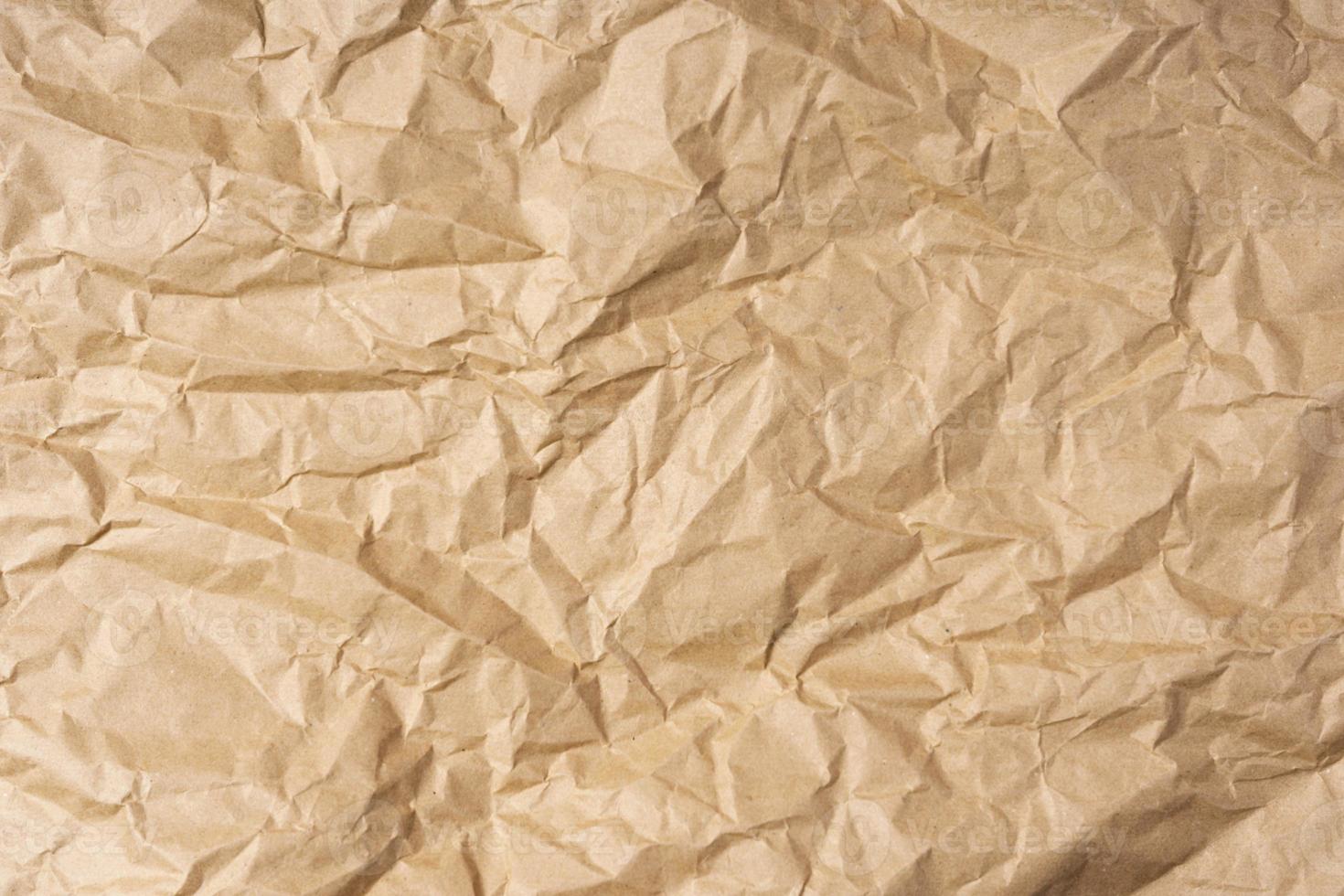 Crumpled wrapping paper background, beige rough sloppy creative background, wrapping paper