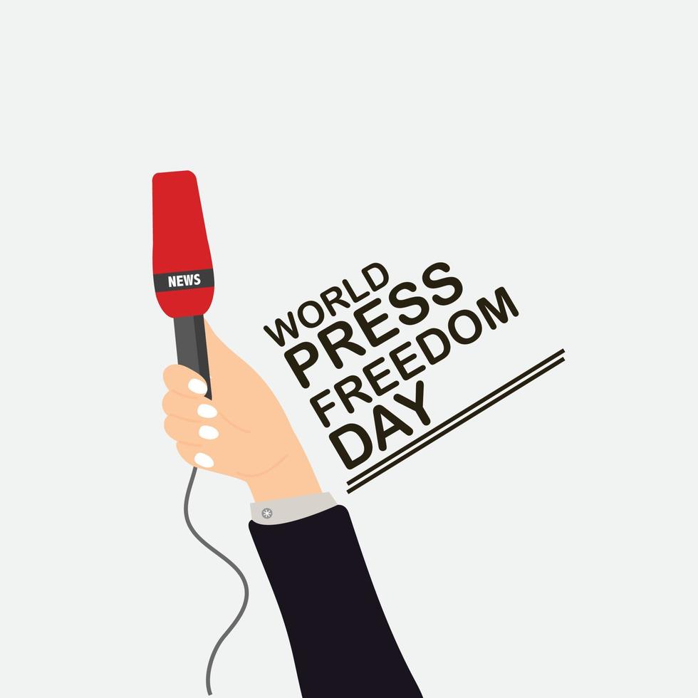 world press freedom day typography t shirt Design with vector