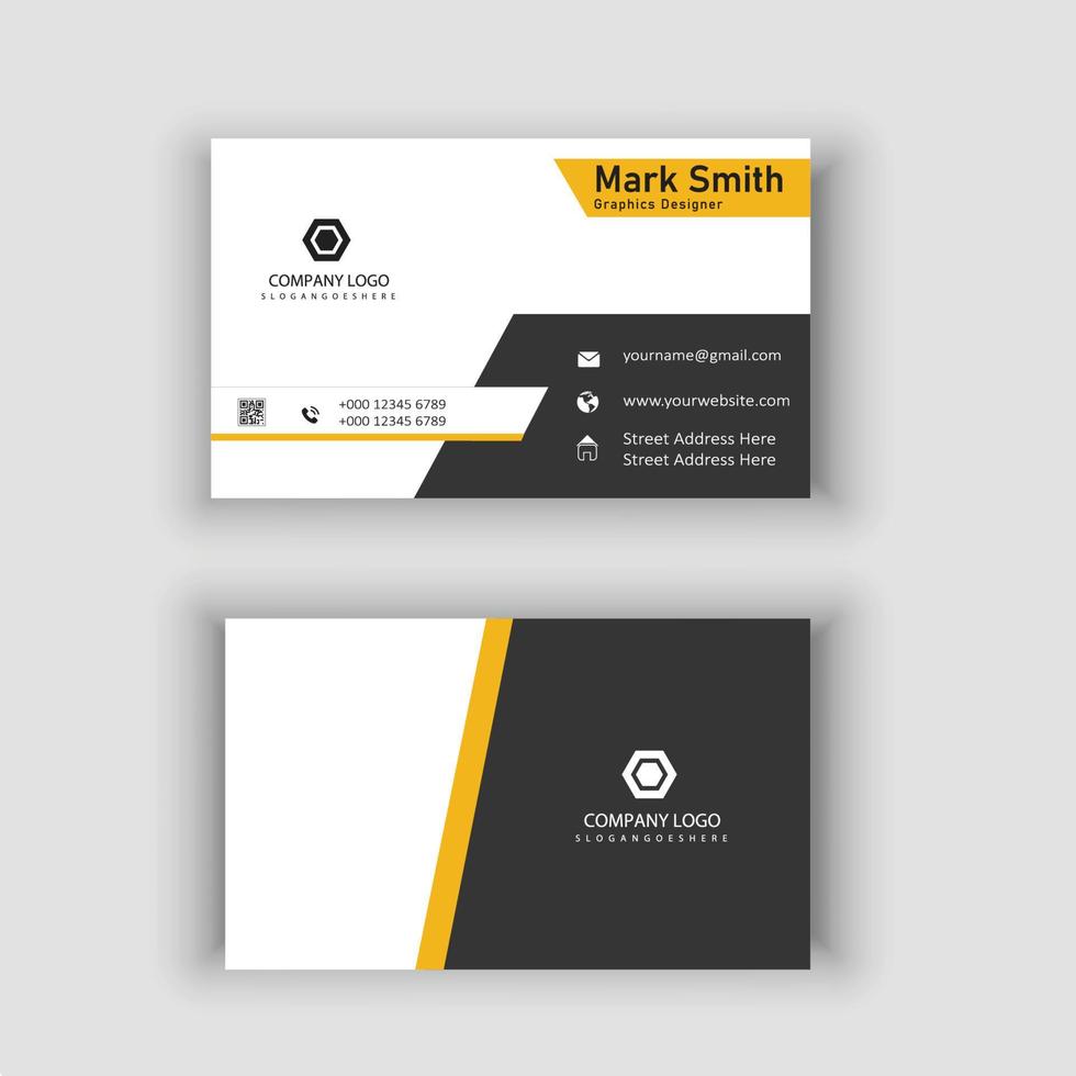 modern professional business card with vector