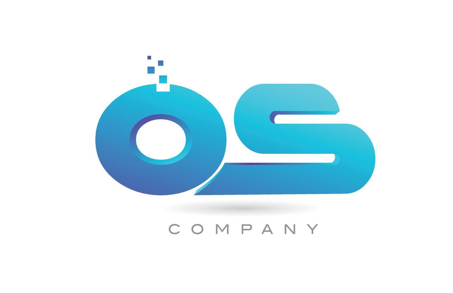 QS alphabet letter logo icon combination design. Creative template for business and company vector