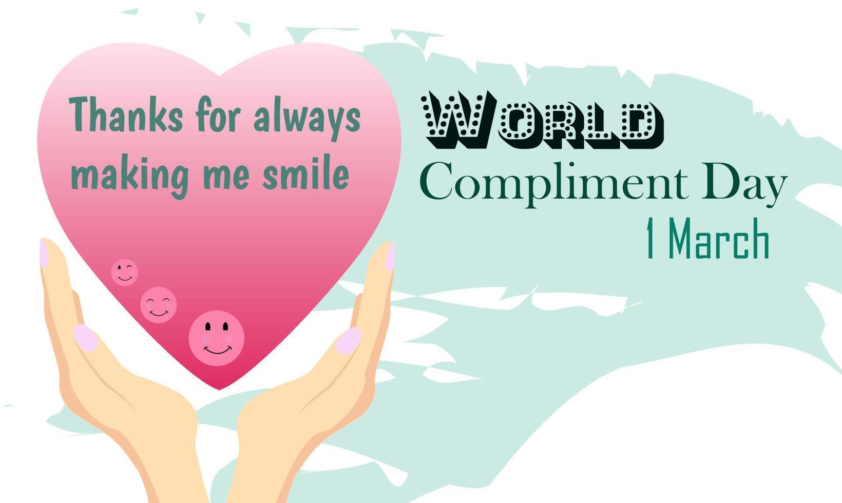 grateful compliment to a friend vector