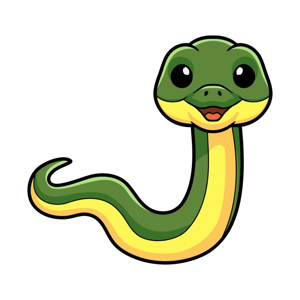 Cute easten racer snake cartoon vector