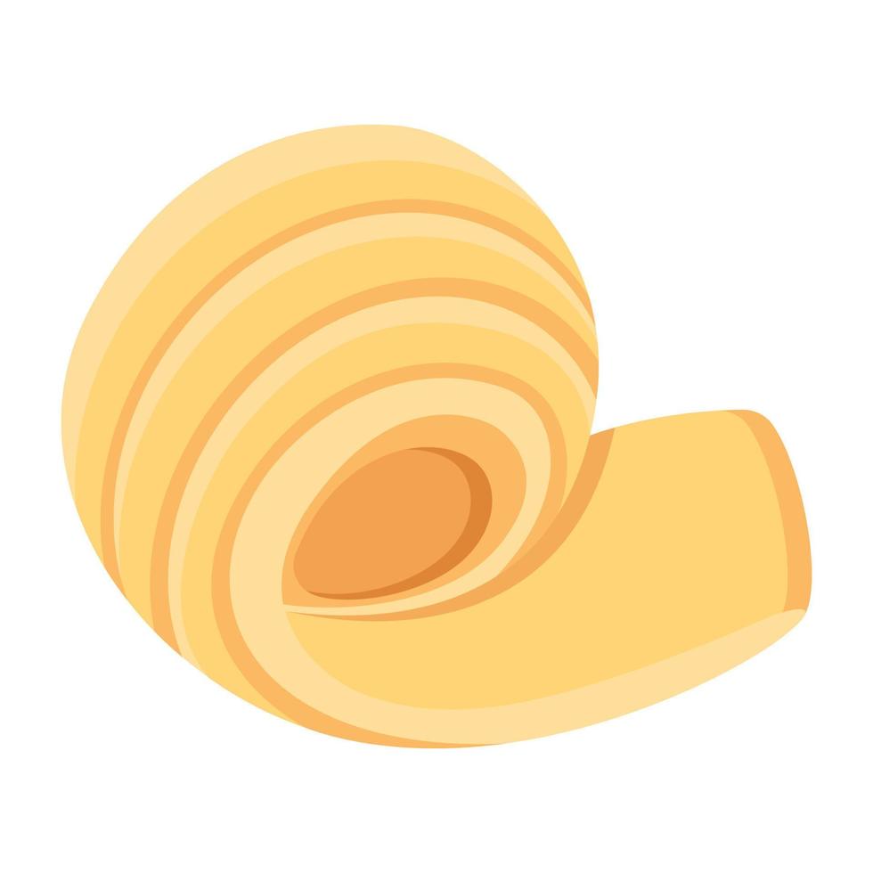 Trendy Butter Curl vector