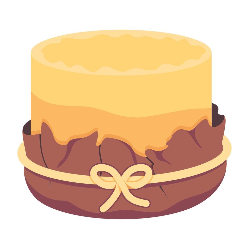 Trendy Raw Butter vector