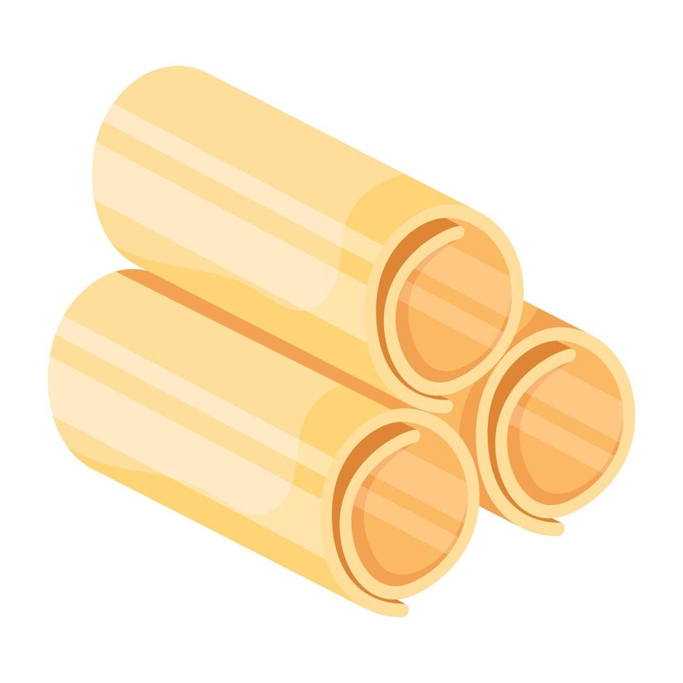 Trendy Cheese Rolls vector